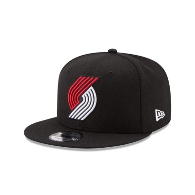 Black Portland Trail Blazers Hat - New Era NBA Team Color 9FIFTY Snapback Caps USA8163472